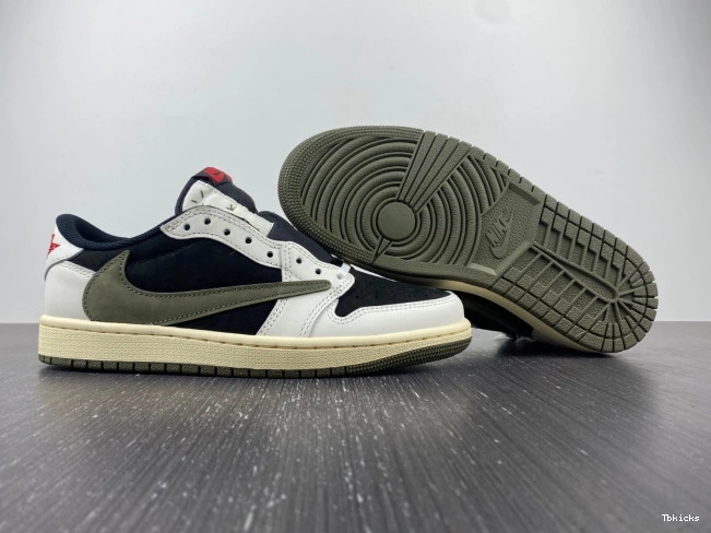 Rep TBK Low Travis 1 Olive Scott WMNS OG x Air Jordan DZ4137-106 0814